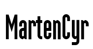 MartenCyr Font Image