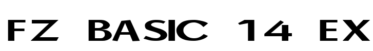 FZ BASIC 14 EX Font Image