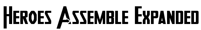 Heroes Assemble Expanded Font Image