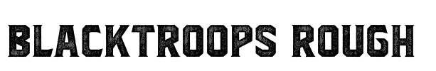Blacktroops Rough  Font Image