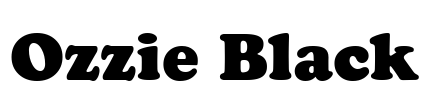 Ozzie Black Font Image