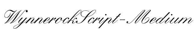 WynnerockScript-Medium