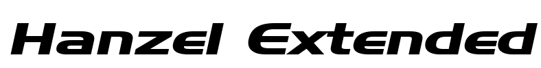 Hanzel Extended Font Image