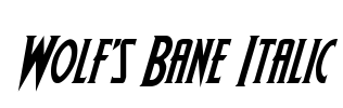 Wolf's Bane Italic