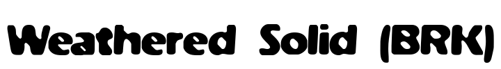 Weathered Solid (BRK) Font Image