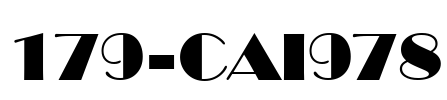 179-CAI978 Font Image