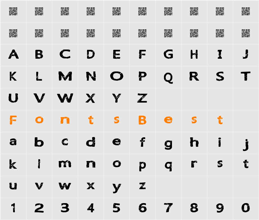 LightBreak Character Map