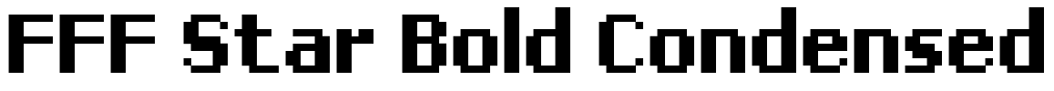 FFF Star Bold Condensed Font Image