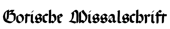 Gotische Missalschrift