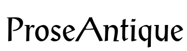 ProseAntique Font Image
