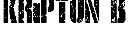KRIPTON B Font Image