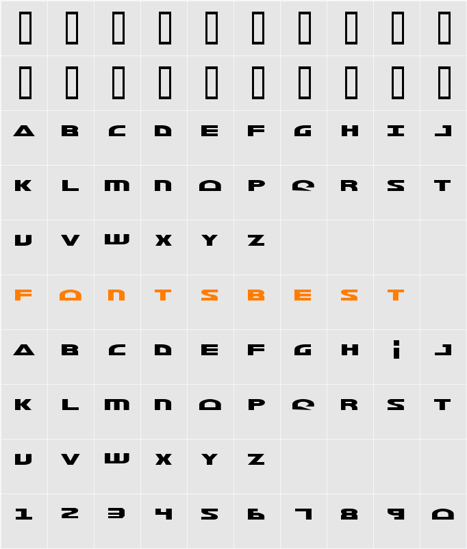 PCLifeMorse NK Character Map