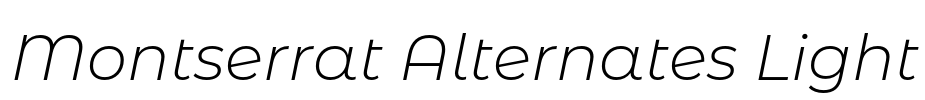 Montserrat Alternates Light