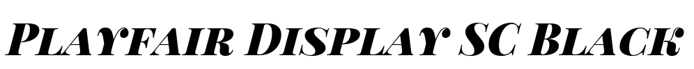 Playfair Display SC Black