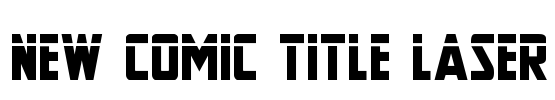 New Comic Title Laser Font Image