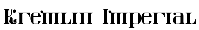 Kremlin Imperial Font Image