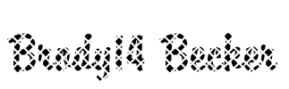 Brody14 Becker Font Image
