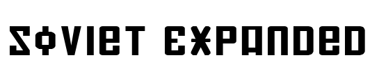 Soviet Expanded Font Image