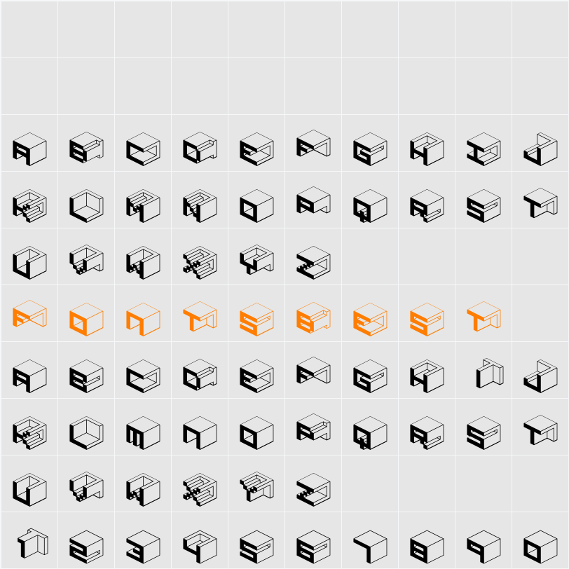Qbicle1BRKMK Character Map