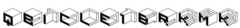 Qbicle1BRKMK Font Image