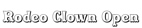 Rodeo Clown Open Font Image