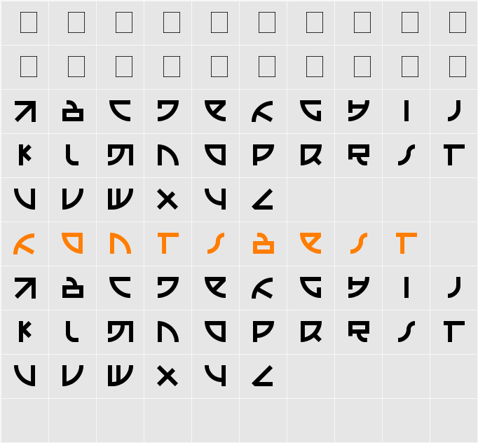 emison Character Map