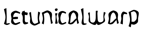 LetunicalWarp Font Image