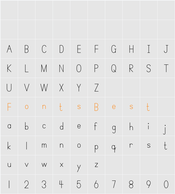 Simple Print Character Map
