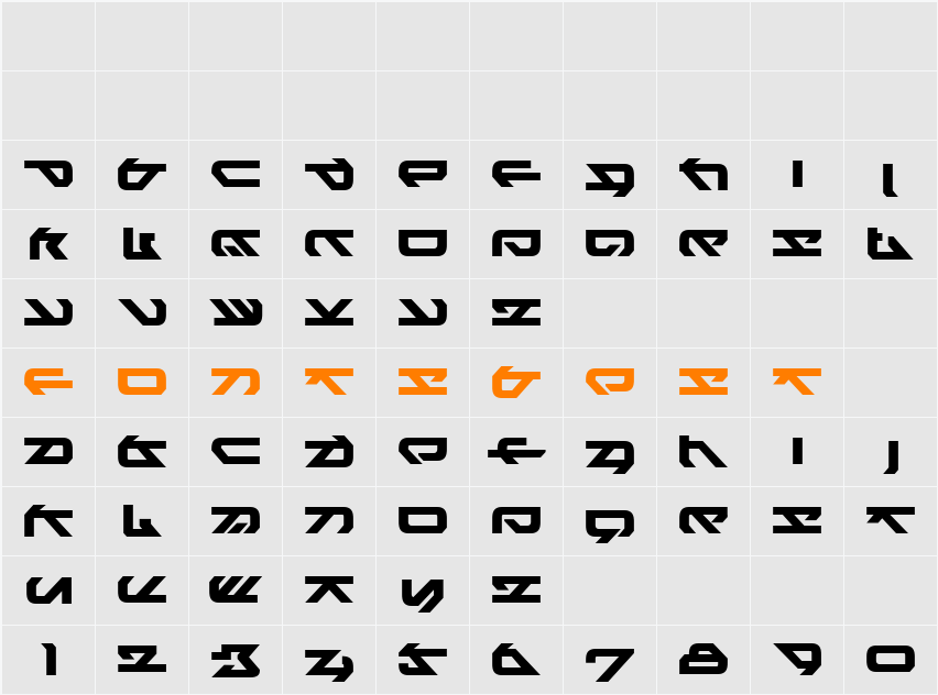 Heiko Normal Character Map