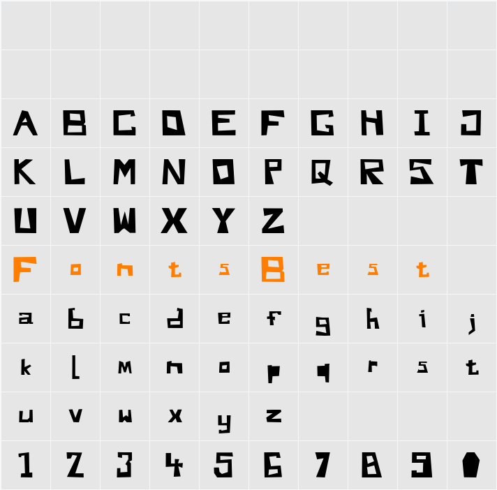 Do You Like My Font Andy Character Map