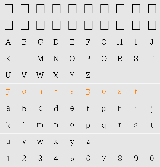 PSL Bundit Character Map