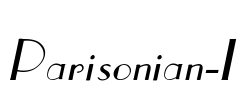 Parisonian-I Font Image