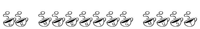 KR Morning Must Font Image