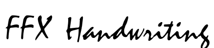 FFX Handwriting Font Image