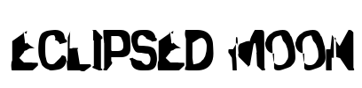 Eclipsed Moon Font Image