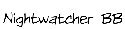 Nightwatcher BB Font Image