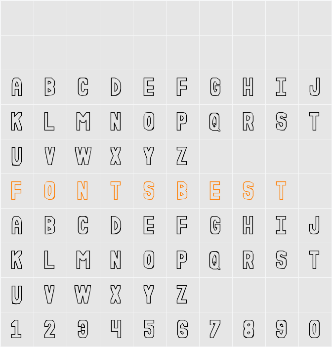 Rudasteria St Character Map