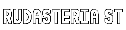 Rudasteria St Font Image