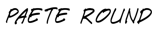 Paete Round Font Image