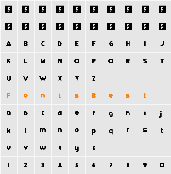 RM Playtime solid Character Map