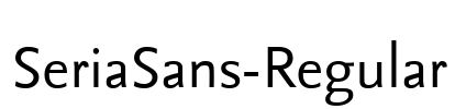 SeriaSans-Regular Font Image