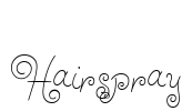 Hairspray Font Image