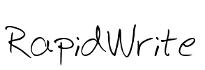 RapidWrite Font Image
