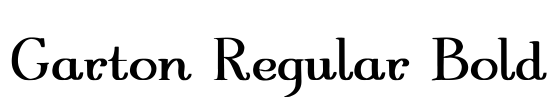 Garton Regular Bold Font Image