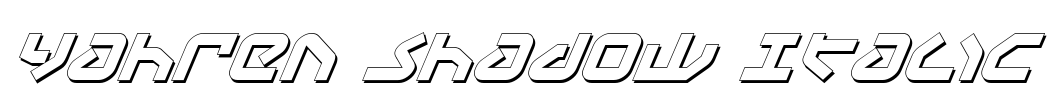 Yahren Shadow Italic