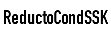 ReductoCondSSK Font Image