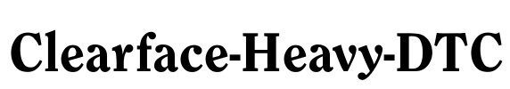 Clearface-Heavy-DTC Font Image