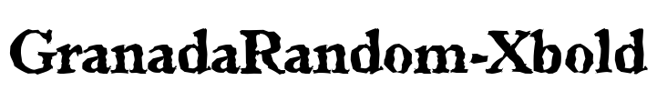GranadaRandom-Xbold Font Image