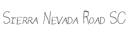 Sierra Nevada Road SC Font Image