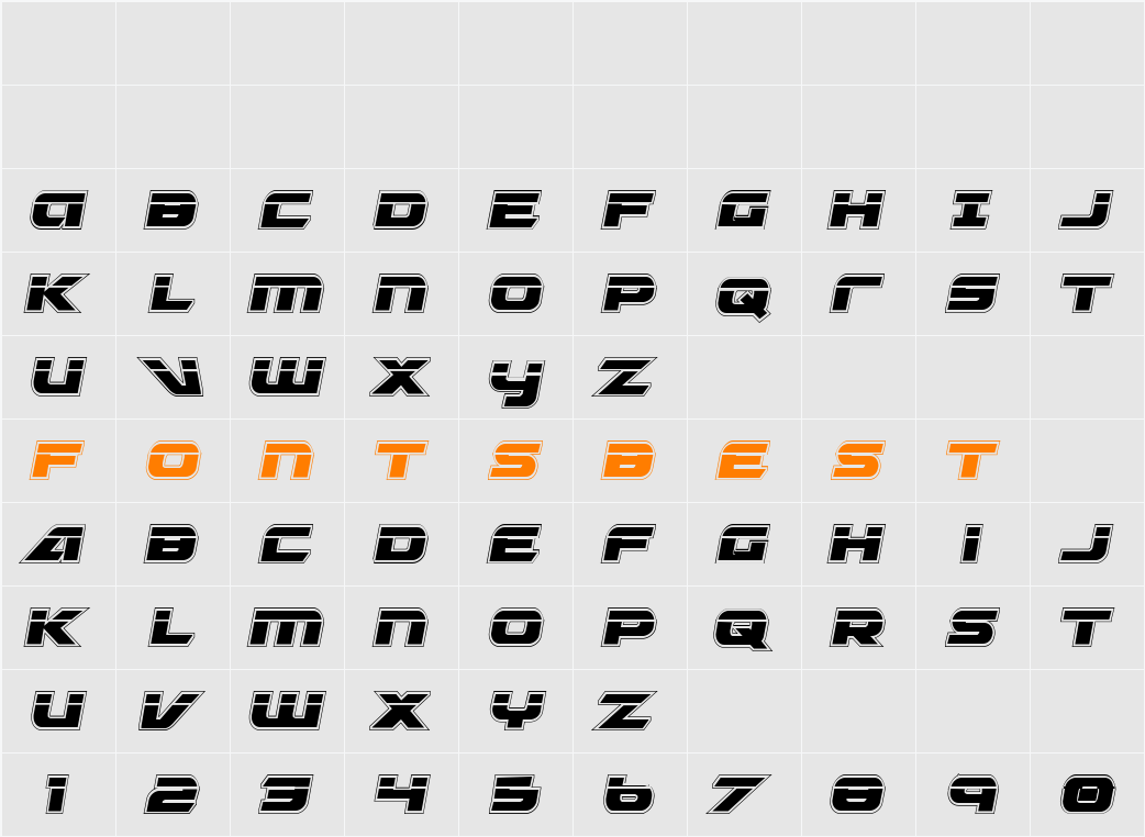 Graymalkin Academy Laser Condensed Character Map